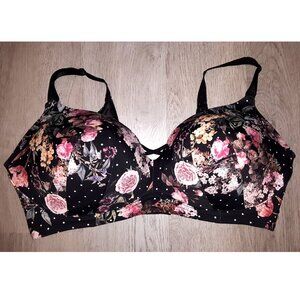 Torrid Curve 360 Back Smoothing Wire Free Push Up Plunge Bra Plus Size 42DDD